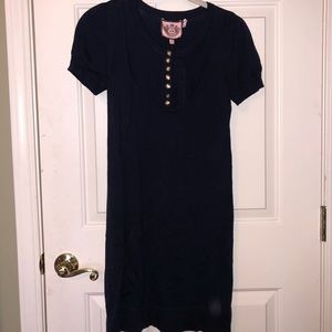 Juicy Couture NWT Short Sleeve Navy Sweater Dress